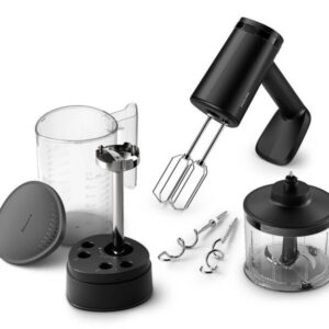 Philips håndmixer med stavblender og minihakker