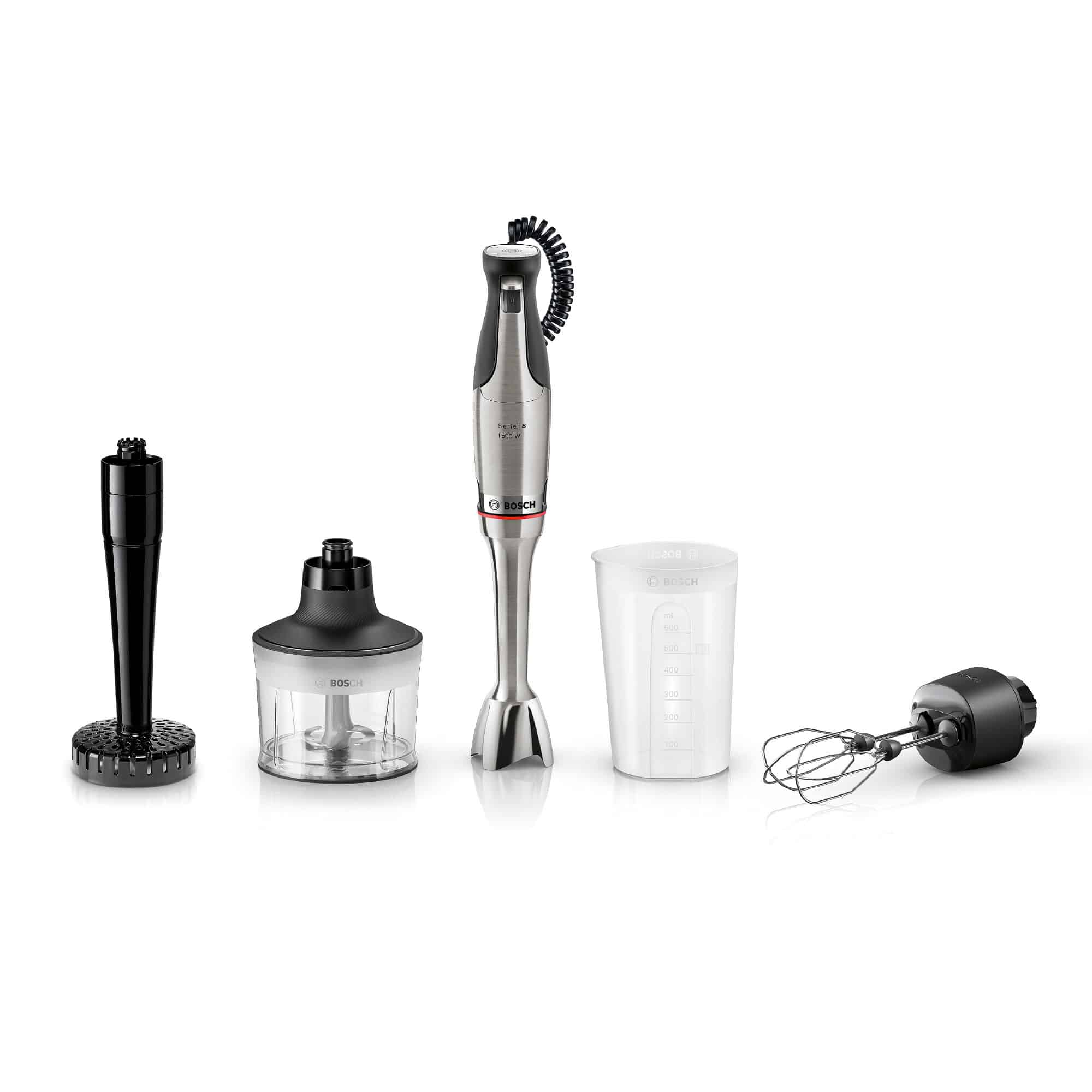 Bosch ErgoMaster Series 8 MSM8M936 stavblender + kartoffelmoser, rustfrit stål